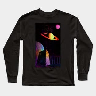 Saturn Neptune and Jupiter Converge (Trippier Colors, Borderless) Long Sleeve T-Shirt